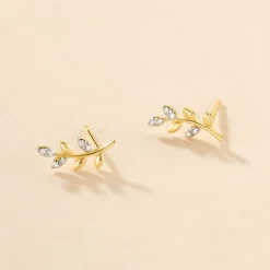 Histoire d'Or Boucles D'oreilles Puces Palmiro Or Jaune Diamant Hot