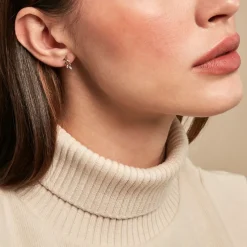 Histoire d'Or Boucles D'oreilles Puces Palmiro Or Jaune Diamant Hot