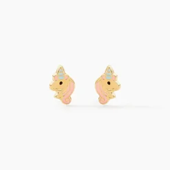 Histoire d'Or Boucles D'oreilles Puces Pegasus Or Jaune Clearance