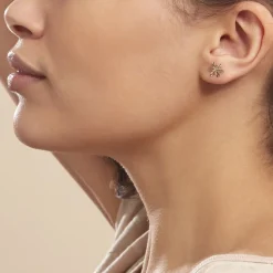Histoire d'Or Boucles D'oreilles Puces Philine Fleur Or Jaune Online