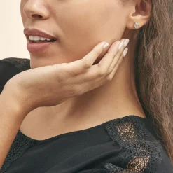 Histoire d'Or Boucles D'oreilles Puces Prudencia Or Jaune Topaze or jaune topaze bleue Online