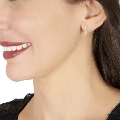 Histoire d'Or Boucles D'oreilles Puces Paola Or Jaune Diamant