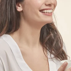 Histoire d'Or Boucles D'oreilles Puces Pastille Serti Clos Or Jaune Oxyde New