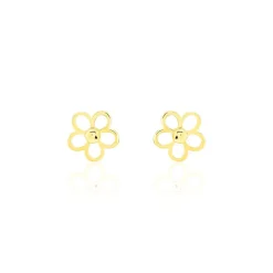Histoire d'Or Boucles D'oreilles Puces Philine Fleur Or Jaune Sale