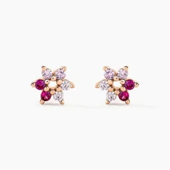 Histoire d'Or Boucles D'oreilles Puces Pavel Argent Rose Oxyde De Zirconium argent rose oxyde rose