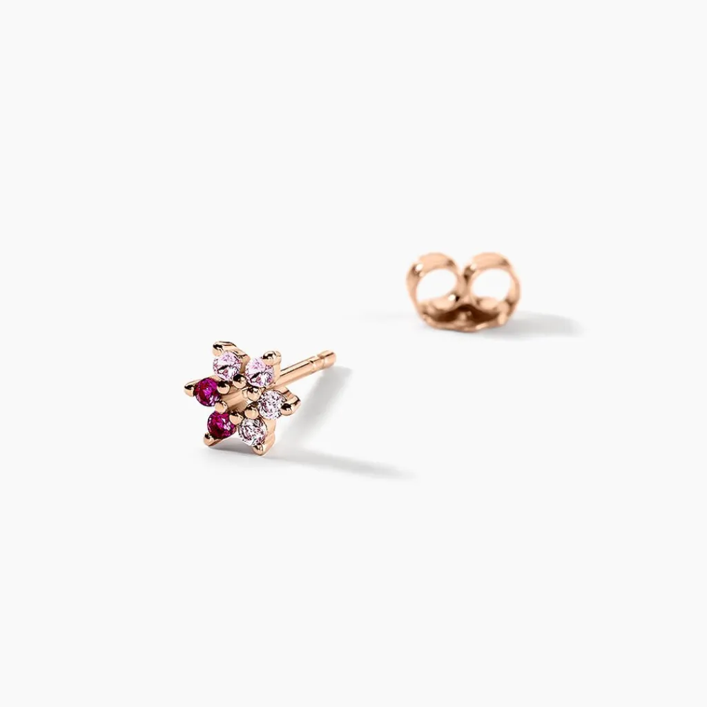 Histoire d'Or Boucles D'oreilles Puces Pavel Argent Rose Oxyde De Zirconium argent rose oxyde rose