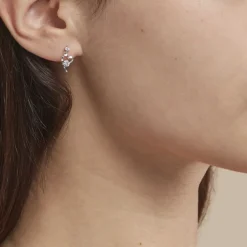 Histoire d'Or Boucles D'oreilles Puces Romance De Zirconium or blanc oxyde New