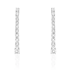 Histoire d'Or Boucles D'oreilles Puces Riviera Or Blanc Diamant Clearance