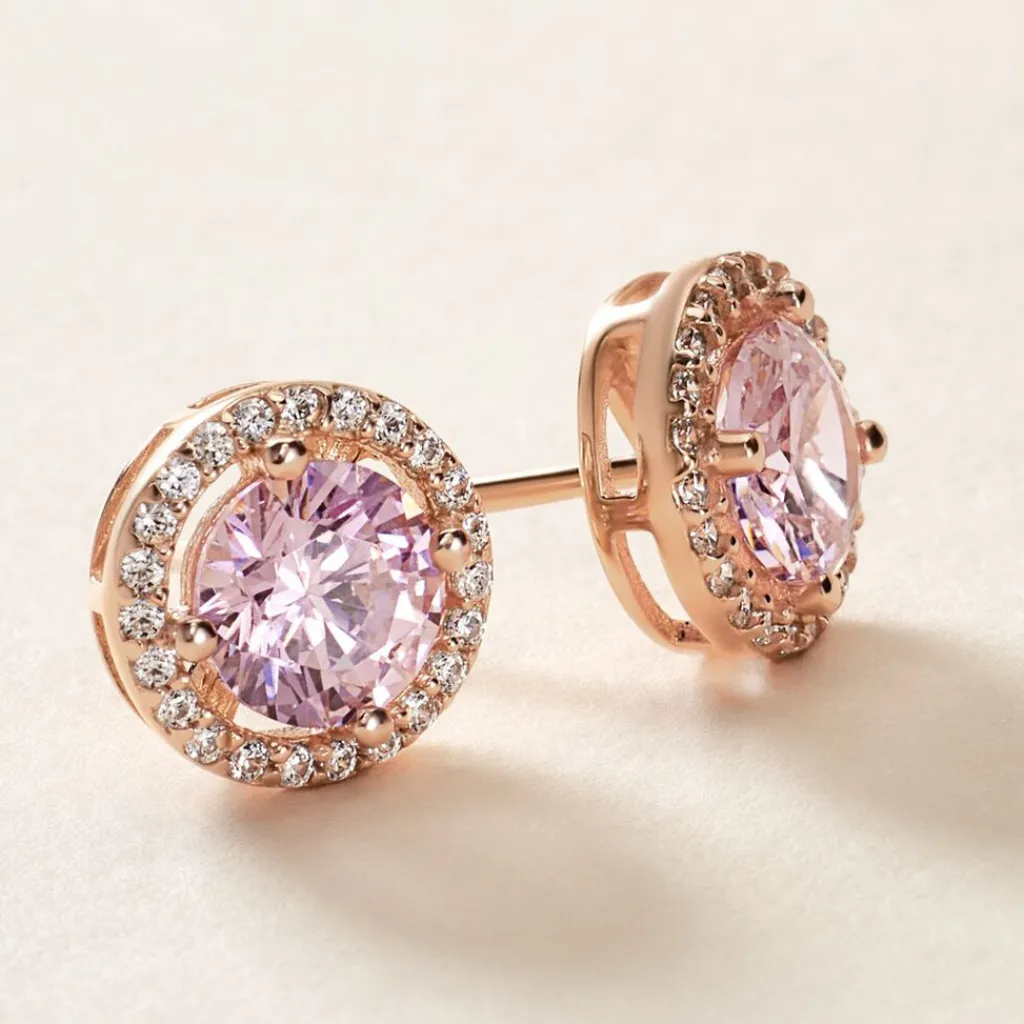 Histoire d'Or Boucles D'oreilles Puces Rio Argent Rose Oxyde argent rose oxyde rose Hot