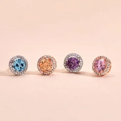 Histoire d'Or Boucles D'oreilles Puces Rio Argent Rose Oxyde argent rose oxyde rose Hot