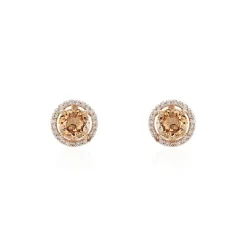 Histoire d'Or Boucles D'oreilles Puces Rio Argent Rose Oxyde argent rose oxyde champagne Outlet