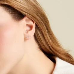 Histoire d'Or Boucles D'oreilles Puces Renita Or Jaune Oxyde De Zirconium