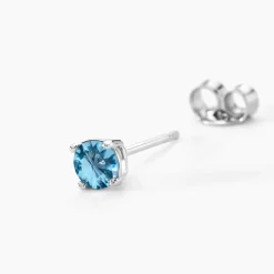 Histoire d'Or Boucles D'oreilles Puces Rio Argent Blanc Oxyde argent blanc oxyde azur Clearance