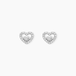 Histoire d'Or Boucles D'oreilles Puces Rizlene Argent Blanc Oxyde De Zirconium Outlet