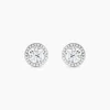 Histoire d'Or Boucles D'oreilles Puces Stelila Or Blanc Oxyde De Zirconium Hot