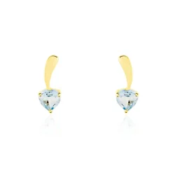 Histoire d'Or Boucles D'oreilles Puces Salona Or Jaune Topaze Best