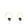 Histoire d'Or Boucles D'oreilles Puces Suraya Or Jaune Perle De Culture New