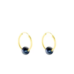 Histoire d'Or Boucles D'oreilles Puces Suraya Or Jaune Perle De Culture New