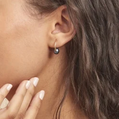 Histoire d'Or Boucles D'oreilles Puces Suraya Or Jaune Perle De Culture New