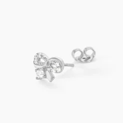 Histoire d'Or Boucles D'oreilles Puces Suna Argent Blanc Oxyde De Zirconium Outlet