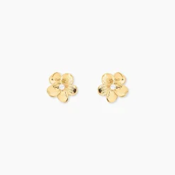 Histoire d'Or Boucles D'oreilles Puces Sakura Love Or Jaune Oxyde De Zirconium