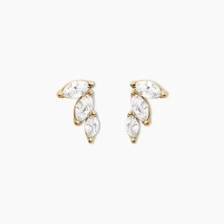 Histoire d'Or Boucles D'oreilles Puces Siona Plaque Or Jaune Oxyde De Zirconium Online