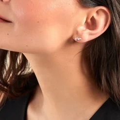 Histoire d'Or Boucles D'oreilles Puces Siona Plaque Or Jaune Oxyde De Zirconium Online