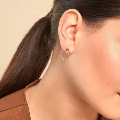 Histoire d'Or Boucles D'oreilles Puces Seyda Plaqué Or Jaune Best