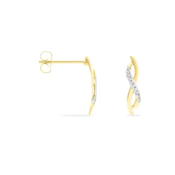 Histoire d'Or Boucles D'oreilles Puces Smina Or Jaune Diamant Outlet