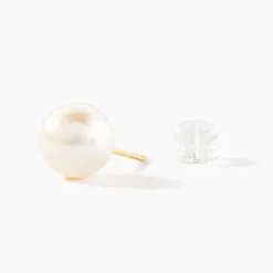 Histoire d'Or Boucles D'oreilles Puces Suki Or Jaune Perle De Culture Discount