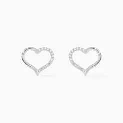 Histoire d'Or Boucles D'oreilles Puces Salona Argent Blanc Oxyde De Zirconium Hot