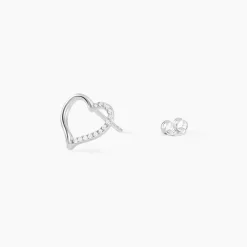 Histoire d'Or Boucles D'oreilles Puces Salona Argent Blanc Oxyde De Zirconium Hot