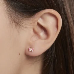 Histoire d'Or Boucles D'oreilles Puces Sienna Papillon Or Jaune Sale