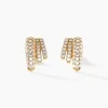 Histoire d'Or Boucles D'oreilles Puces Shimmel Or Jaune Oxyde De Zirconium