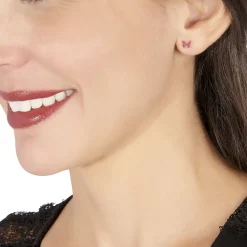 Histoire d'Or Boucles D'oreilles Puces Solena Papillon Or Jaune Clearance