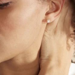 Histoire d'Or Boucles D'oreilles Puces Siera Or Jaune Perle De Culture Outlet