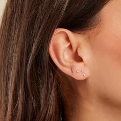 Histoire d'Or Boucles D'oreilles Puces Sterre Or Jaune Oxyde De Zirconium Discount