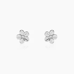 Histoire d'Or Boucles D'oreilles Puces Sulya Argent Blanc Outlet