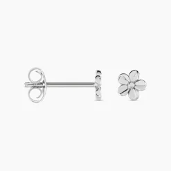 Histoire d'Or Boucles D'oreilles Puces Sulya Argent Blanc Outlet