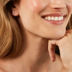 Histoire d'Or Boucles D'Oreilles Puces Sparkle Or Jaune Oxyde De Zirconium Best