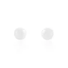 Histoire d'Or Boucles D'oreilles Puces Solene Argent Blanc Céramique Clearance