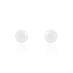 Histoire d'Or Boucles D'oreilles Puces Solene Argent Blanc Céramique Clearance