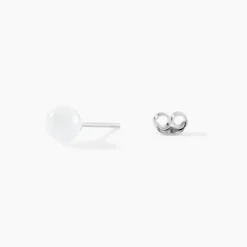 Histoire d'Or Boucles D'oreilles Puces Solene Argent Blanc Céramique argent blanc céramique blanche Clearance