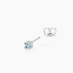 Histoire d'Or Boucles D'oreilles Puces Tehora Argent Blanc Verre Best