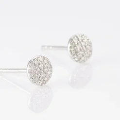 Histoire d'Or Boucles D'oreilles Puces Teani or blanc diamant Sale