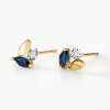 Histoire d'Or Boucles D'oreilles Puces Tameka Or Bicolore Saphir Diamant Sale