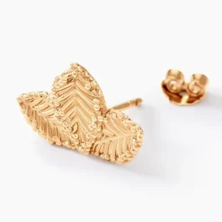 Histoire d'Or Boucles D'oreilles Puces Tylia Plaqué Or Doré Discount