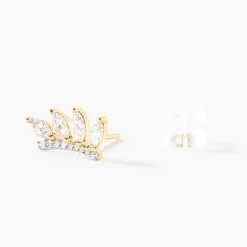 Histoire d'Or Boucles D'oreilles Puces Tiara De Zirconium or jaune oxyde Best