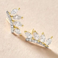 Histoire d'Or Boucles D'oreilles Puces Tiara De Zirconium or jaune oxyde Best
