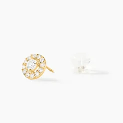 Histoire d'Or Boucles D'oreilles Puces Tahera Or Jaune Oxyde De Zirconium Online